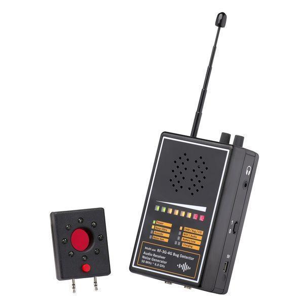 ALL-ROUND RF BUG DETECTOR with Audio Receiver_ Noise Generator / RF Sginal Detector / Anti-Spy Bug Device / 2G_3G_4G_5G Cellphone Detector / RF Bug Sweeper /Wireless Hidden Mircophone Detector / Anti-Recording Device/ Anti-eavesdropping / Mobile Phone Detector