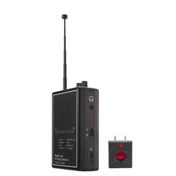 Multi-use RF Bug Detector with Lens Finder/ Anti-Bug Detector / Hidden Microphone Detector / RF Signal Detector / 2G-3G-4G-5G Cellphone Detector / Wireless Bug Sweeper / Anti-Eavesdropping Detector / Spy Camera Detector