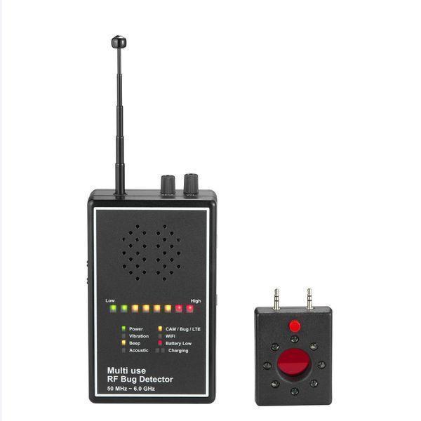 Multi use RF Bug Detector with Lens Finder + Expert 3G Detection / Anti-Spy Bug Device / 2G_3G_4G cellphone detector / RF Bug Sweeper